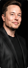 Portrait of Elon Musk